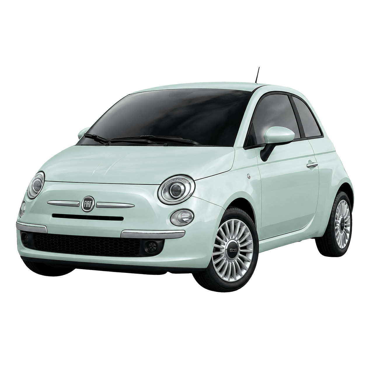Fiat 500 compact hire car for easy local driving in Hereford
